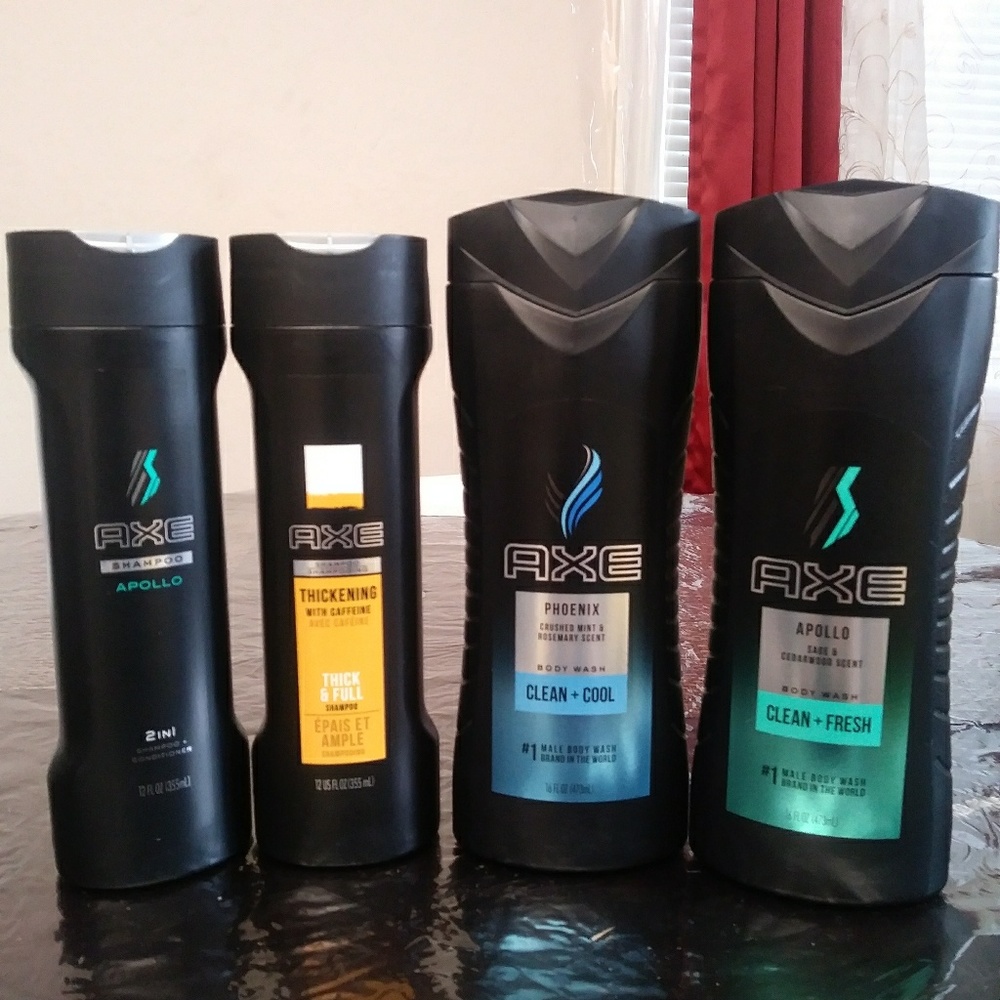 Axe bodywash and shampoo